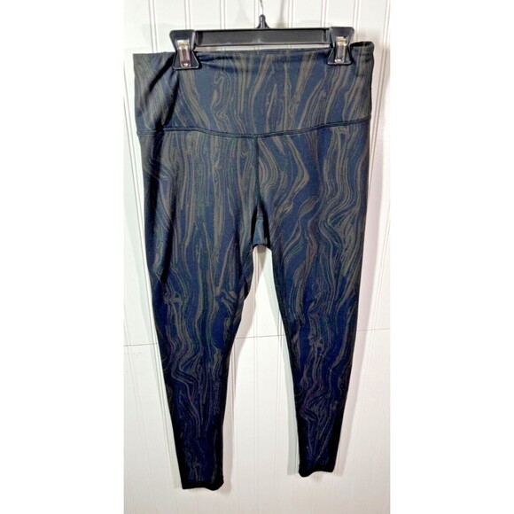 Zella Capri Black/Brown Size M Athletic Leggings Women’s - Picture 1 of 5